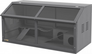 Klec pro hlodavce 100x52x50 cm | tmavě šedá č.1