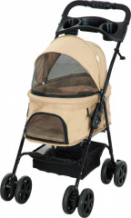 Skládací kočárek pro mazlíčky 67x45x96 cm | khaki č.1
