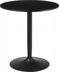 Kulatý kuchyňský stůl pro 2 osoby Ø70 x 75 cm | černý