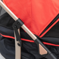 Kočárek pro psy 2v1 | červený č.3