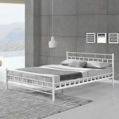 Kovová posteľ Malta 180 x 200 cm | biela
