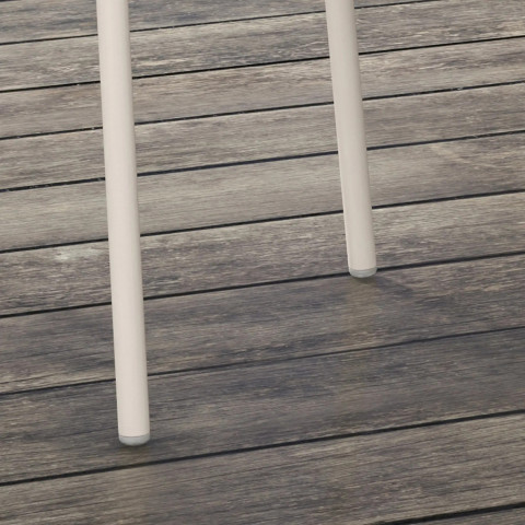 Sada 4 zahradních židlí 59 cm x 55 cm x 84 cm | šedá č.4