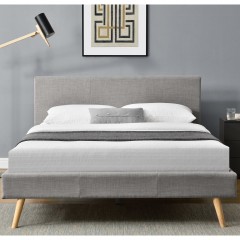 Čalúnená posteľ Toledo 140 x 200 cm | svetlo šedá č.3