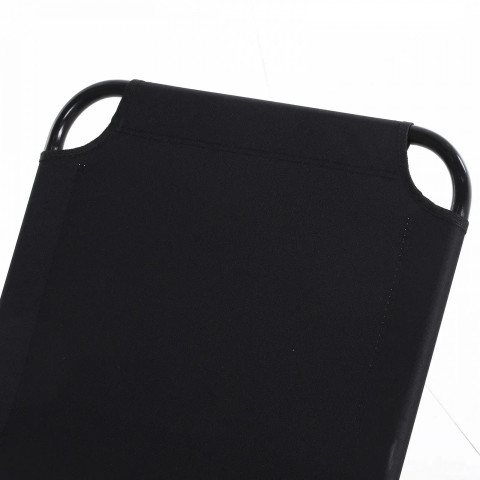 Zahradní lehátko s nastavitelným opěradlem, 188 x 56 x 28 cm | černé č.6