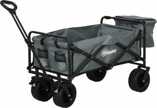 Skládací přepravní vozík s chladicí taškou | tmavě šedý č.1