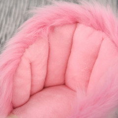 Dětský houpací kůň se zvuky, 70 x 28 x 57 cm | bílý a růžový č.3