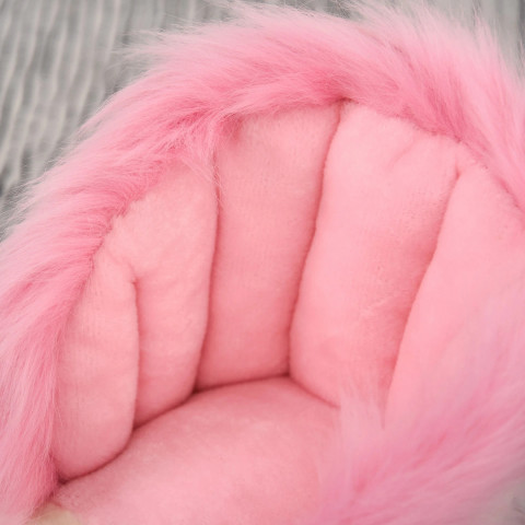 Dětský houpací kůň se zvuky, 70 x 28 x 57 cm | bílý a růžový č.3