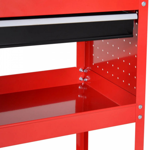 Dílenský vozík na nářadí, 82 x 35 x 76 cm | červený č.4