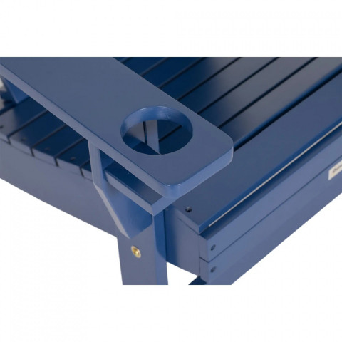 Zahradní židle s držákem na kelímek 97x72,5x93 cm | námořnická modrá č.6