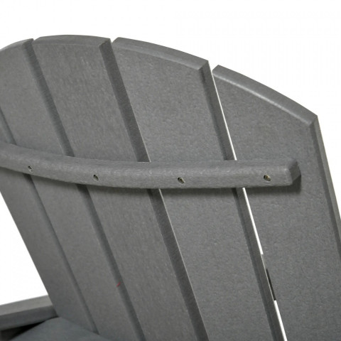 Zahradní židle s držákem 75 x 87 x 90 cm | šedá č.5