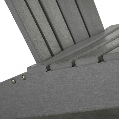 Zahradní židle s držákem 75 x 87 x 90 cm | šedá č.6