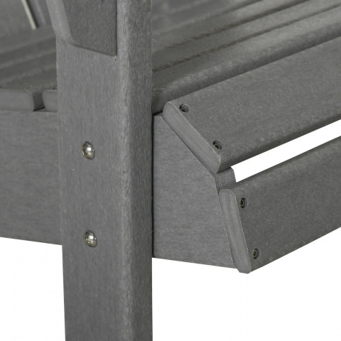 Zahradní židle s držákem 75 x 87 x 90 cm | šedá č.9