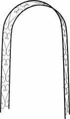 Zahradní oblouk 125x37x230 cm | černý č.1