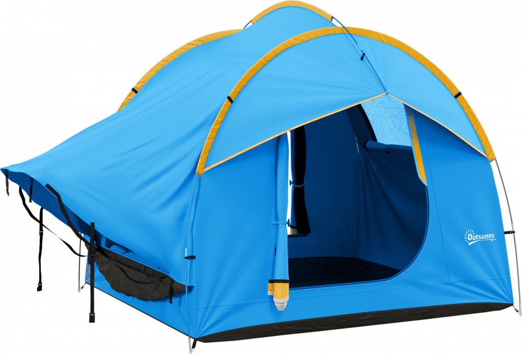 Kopulový stan pro 6 osob, 239 x 210 x 210 cm | modrý