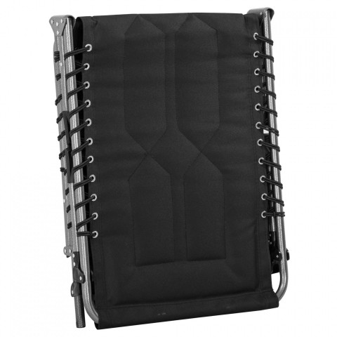 Skládací zahradní lehátko, 188 x 57 x 30 cm | černé č.3