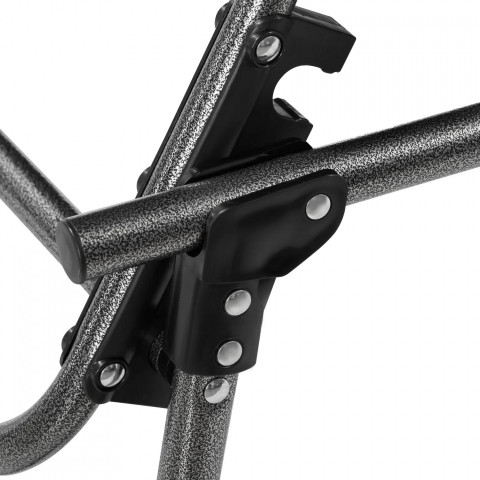 Skládací zahradní lehátko, 188 x 57 x 30 cm | černé č.5