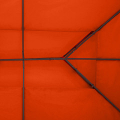 Náhradní střecha pro kovový altán 4x3 m | rezavě červená č.2