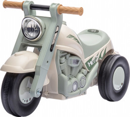 Dětská motorka, 80 x 35,5 x 42 cm | krémově bílá + světle zelená