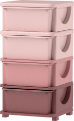 Dětský organizér, 4 patra | růžový