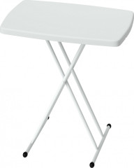 Zahradní přenosný venkovní stůl|bílý č.1