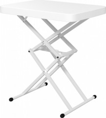 Zahradní přenosný venkovní stůl | bílý
