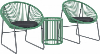 3 dílná sada venkovního nábytku | zelená č.1
