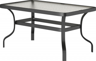 Zahradní stolek se zaoblenými rohy 95x55 | černý č.1