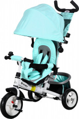 Dětská tříkolka se stříškou, 102 x 49 x 102 cm | zelená