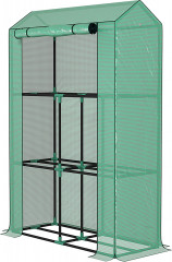 Fóliovník s policemi, 100 x 40 x 150 cm | zelený č.1