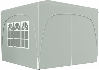 Zahradní skládací párty stan, 3 x 3 m | světle šedý č.1