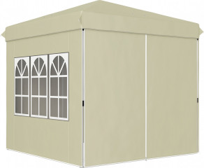 Zahradní skládací párty stan, 2,5 x 2,5 m | krémově bílý č.1
