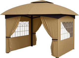 Zahradní párty stan, 3,4 x 3,4 m | béžový