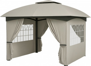 Zahradní párty stan, 3,4 x 3,4 m | světle šedý č.1