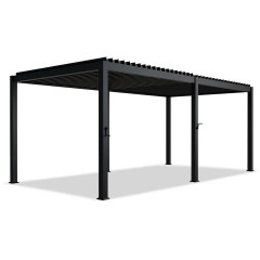 Moderní ocelová pergola 3 x 5,9 m | Antracit č.2