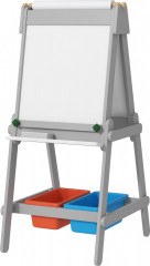 Oboustranný dětský malířský stojan | šedý č.3
