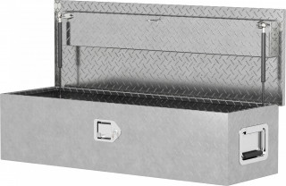 Hliníkový box na nářadí 99x33x35,5 cm | stříbrný č.1