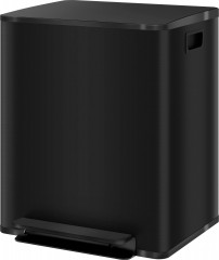 Odpadkový koš 2x25L 47,7x37,5x55cm | černý
