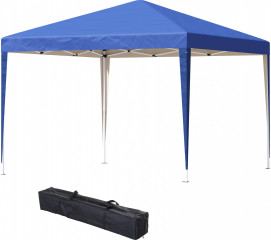 Skládací zahradní párty stan 2,95 x 2,95 m | modrý č.1