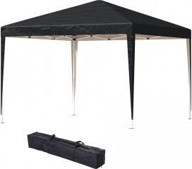 Skládací zahradní párty stan 2,95 x 2,95 m | černý č.1