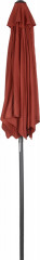 Šestihranný slunečník, průměr 196 cm | vínově červený
