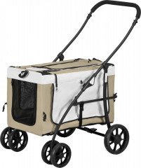 Kočárek pro psy do 10kg | khaki č.1