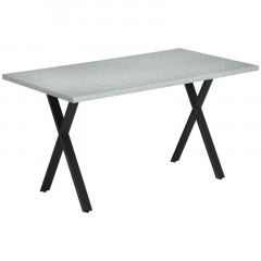 Jídelní stůl pro 6 osob 140x80x76cm | šedá č.3