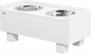 Vyvýšená miska pro psy 50x24x22 cm | bílá č.1