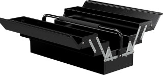 Box na nářadí 56 x 20 x 41 cm | černý