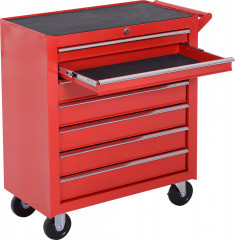 Dílenský vozík se 7 zásuvkami | červený č.1