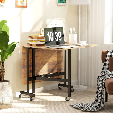 Rozkládací jídelní stůl | rustikálně hnědá č.2