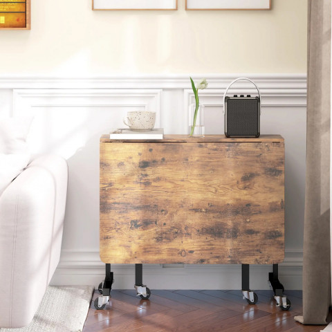 Rozkládací jídelní stůl | rustikálně hnědá č.3