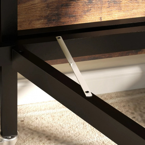 Rozkládací jídelní stůl | rustikálně hnědá č.7