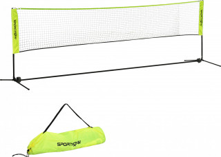 Síť na badminton nebo tenis, 420 x 103 x 107-155 cm | žluto-zelená