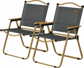 Skládací zahradní židle, 2 kusy, 54 x 59 x 78 cm | tmavě šedé č.1